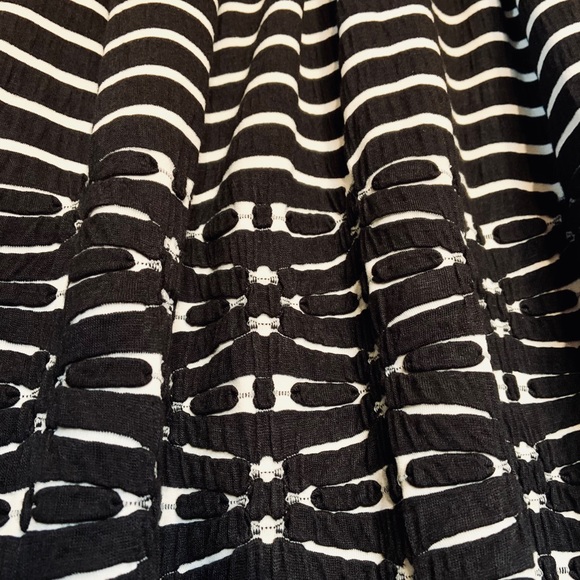 Max Studio | Black & White Striped Mini Dress NWOT - Picture 5 of 6
